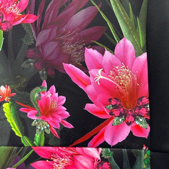 Ted Baker London Ellika Chameleon Floral Print Bodycon Sheath Dress Size 2 M - Picture 5 of 8